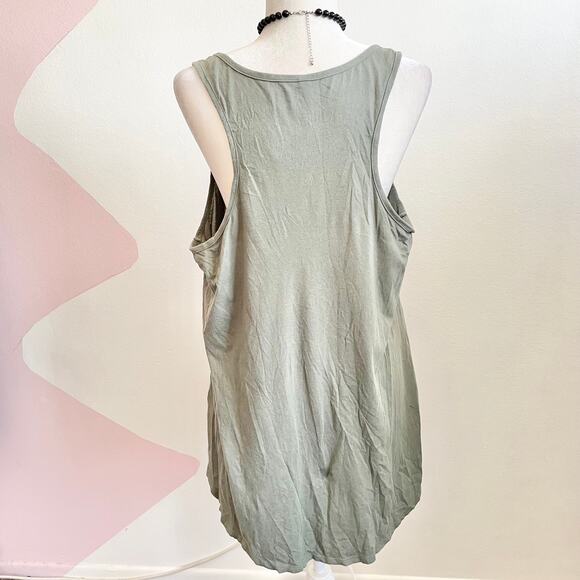 Y2K Floral Cross Studded Tank Top Vintage 2000s Grunge‎ Gothic Punk Festival XL - Picture 3 of 6